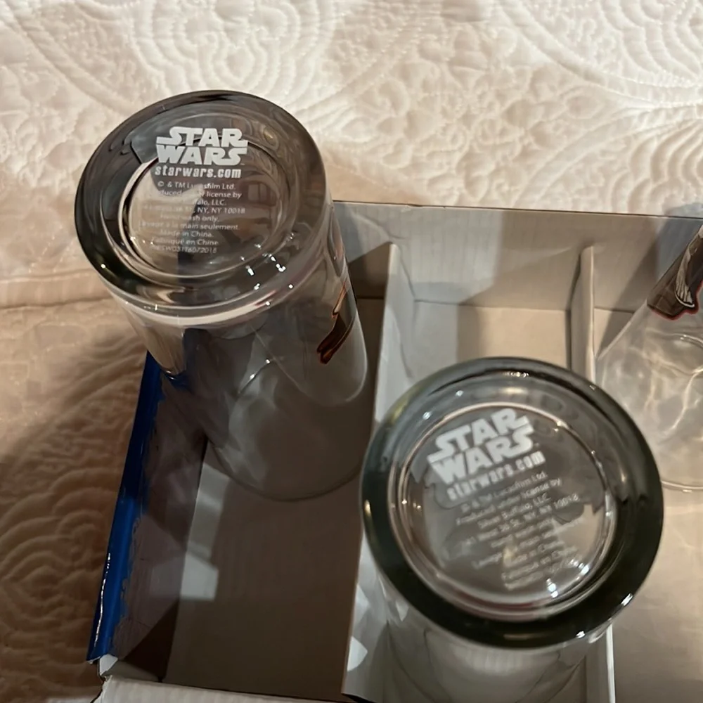 Star Wars glassware set, new in package‎